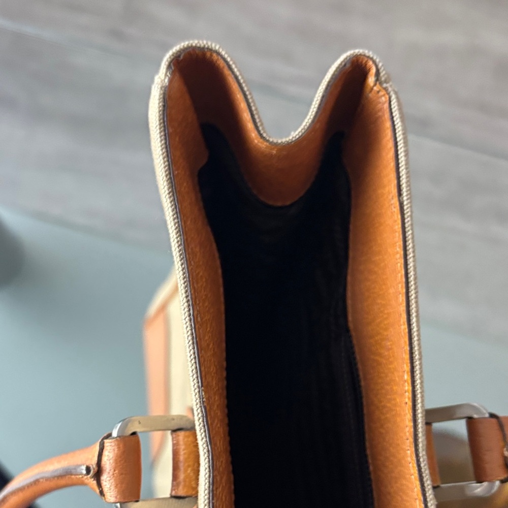 Prada Beige and Orange Women's Tote Bag - Picture 11 of 16